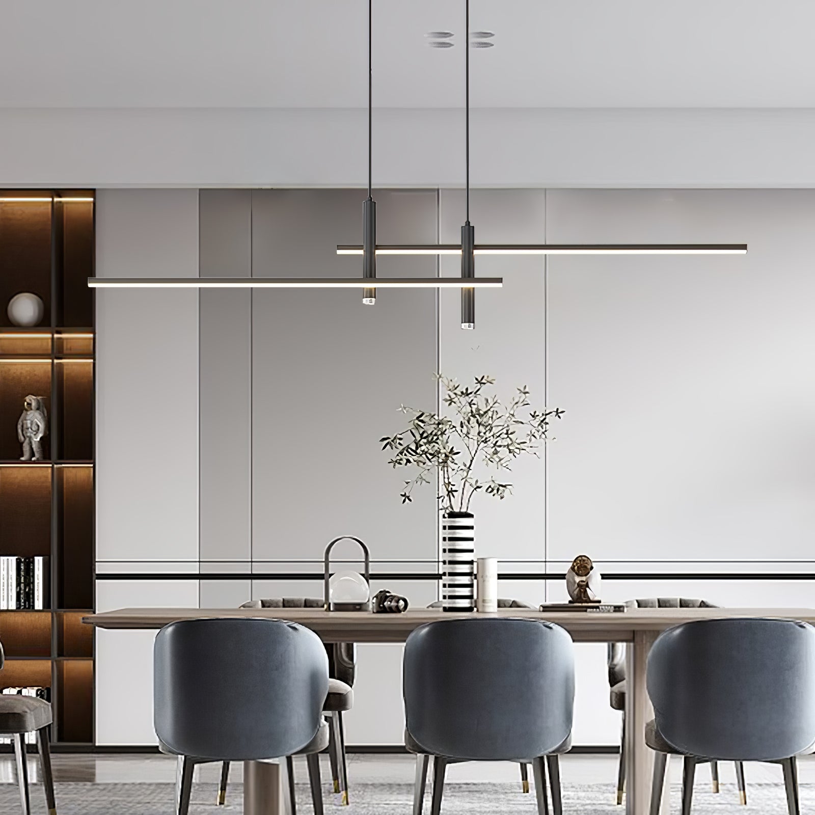 Prym Pendant Light Modern Linear Dining Room - Lamp Copper