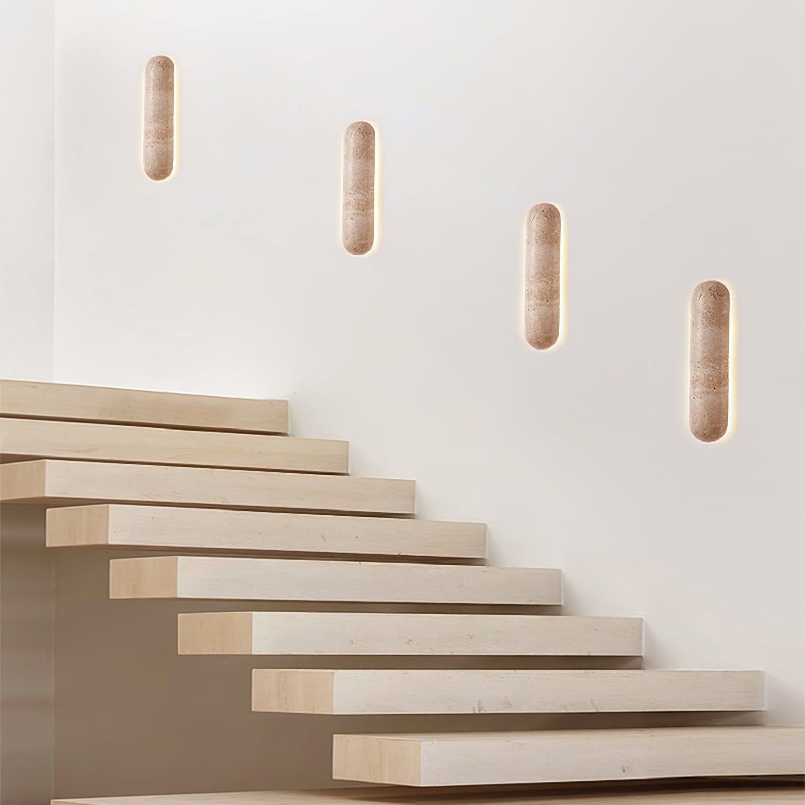 Syveniel Travertine Wall Light - Lamp Copper