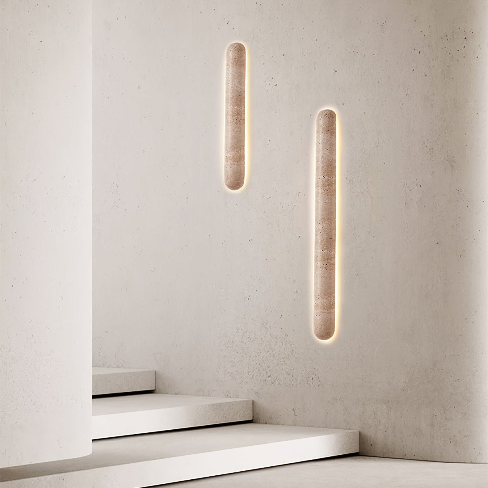 Syveniel Travertine Wall Light - Lamp Copper
