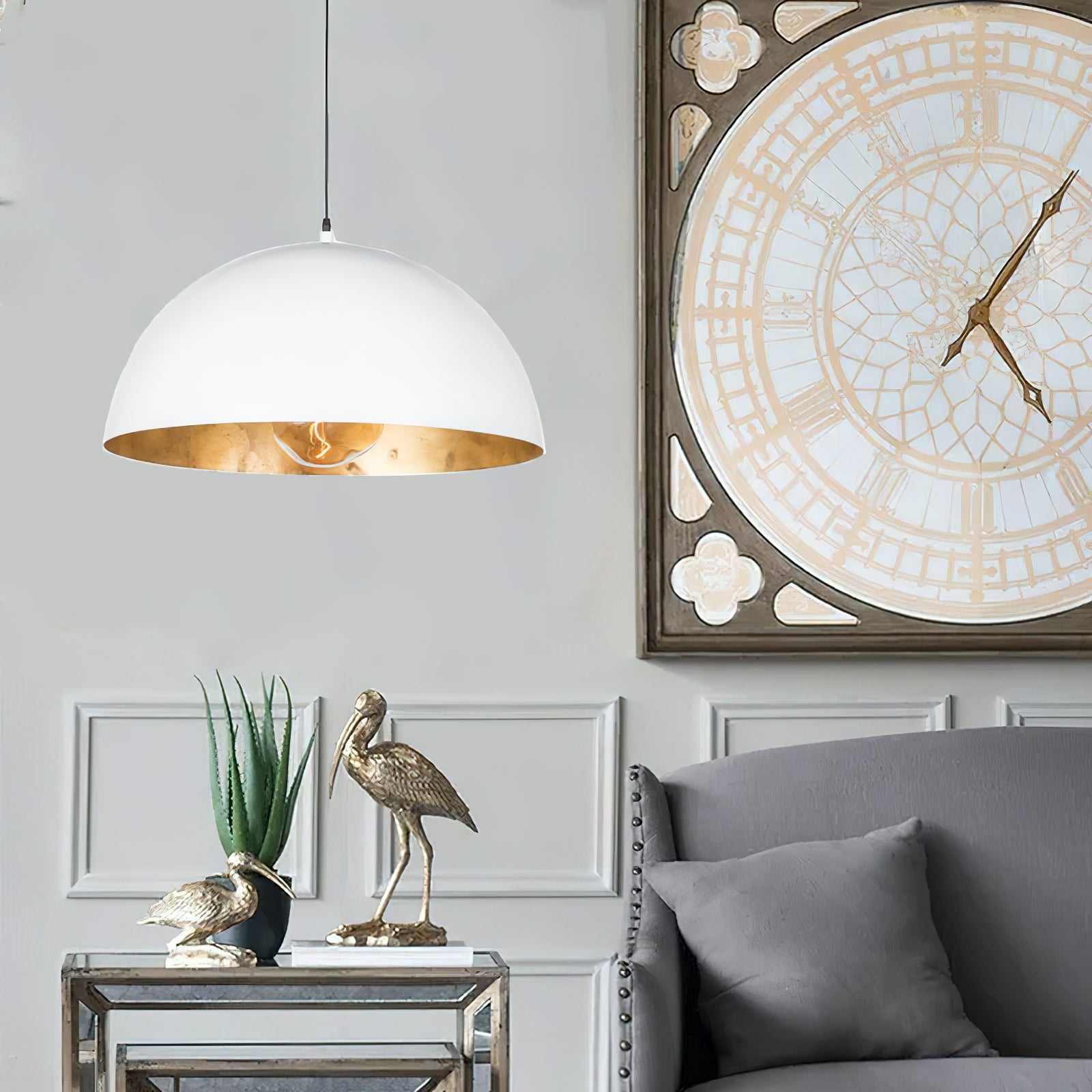 Aphais Modern Minimalist Vintage Metal Pendant Lamp - Lamp Copper