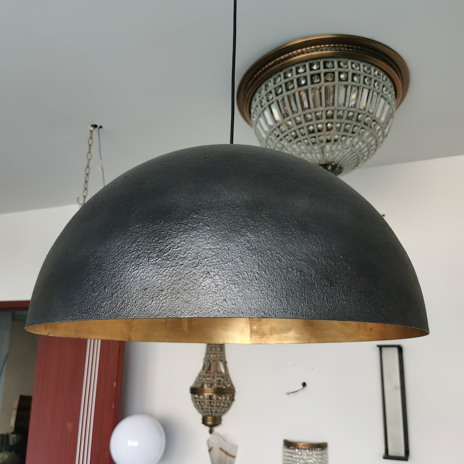 Aphais Modern Minimalist Vintage Metal Pendant Lamp - Lamp Copper