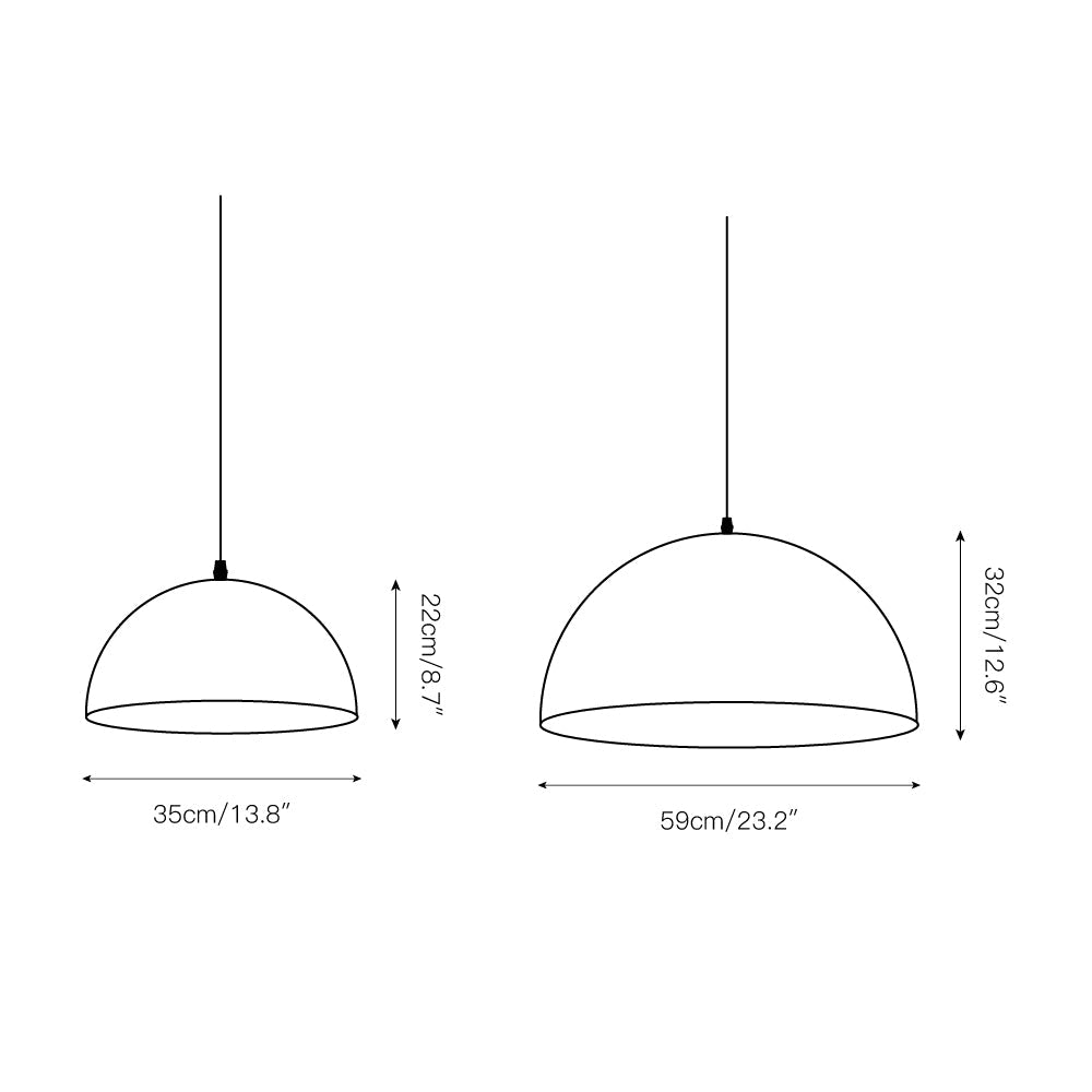 Aphais Modern Minimalist Vintage Metal Pendant Lamp - Lamp Copper