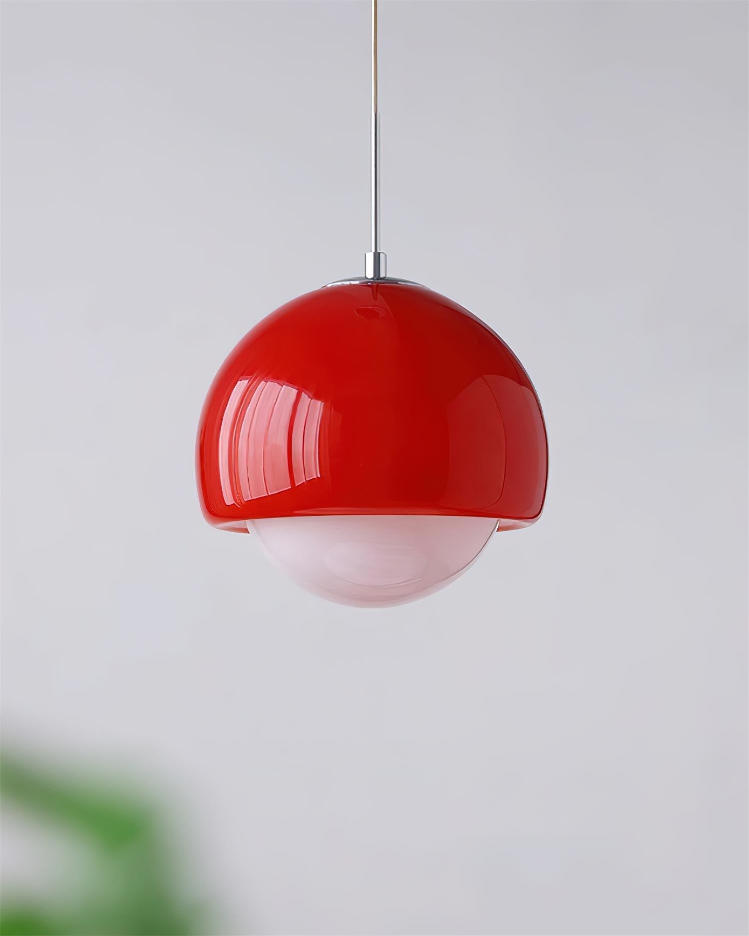 Pendant Light Glass Globe Retro Modern Style Colorful Soft Illumination - Lamp Copper