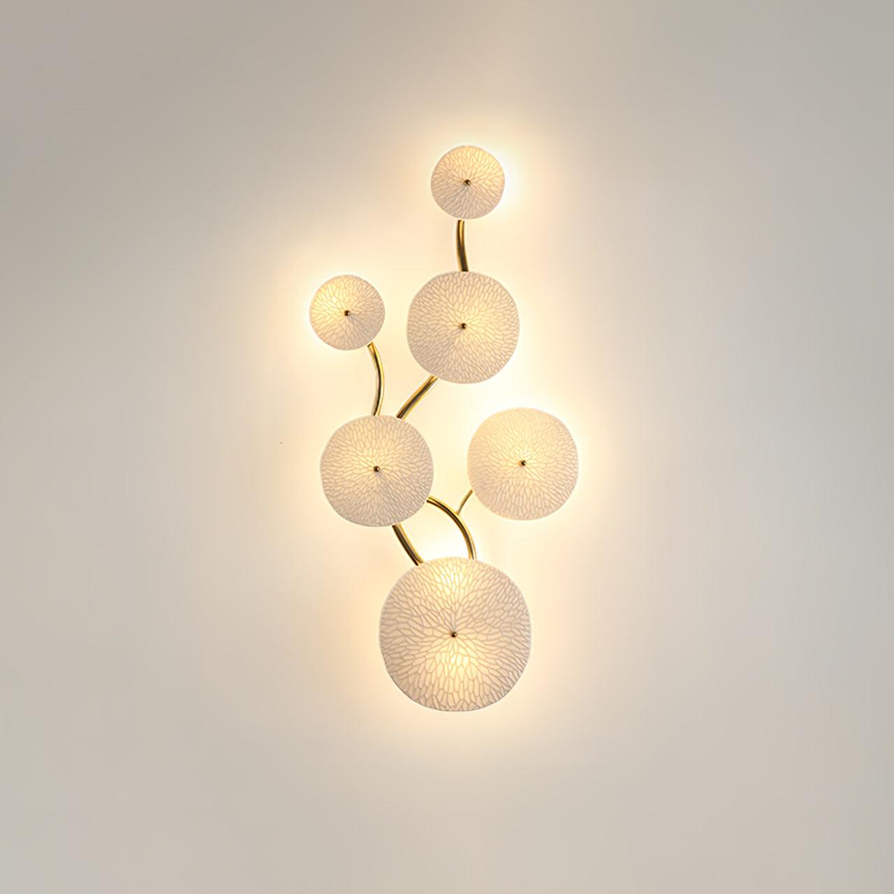 Kaivo Lotus Petal Wall Lamp - Lamp Copper