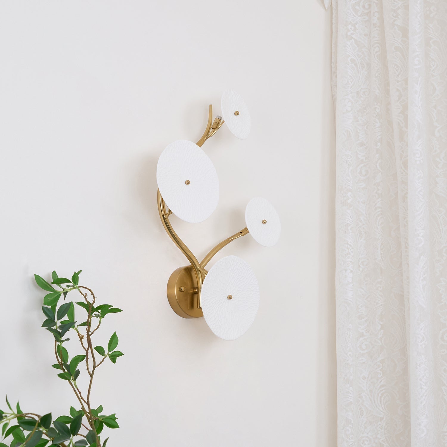 Kaivo Lotus Petal Wall Lamp - Lamp Copper