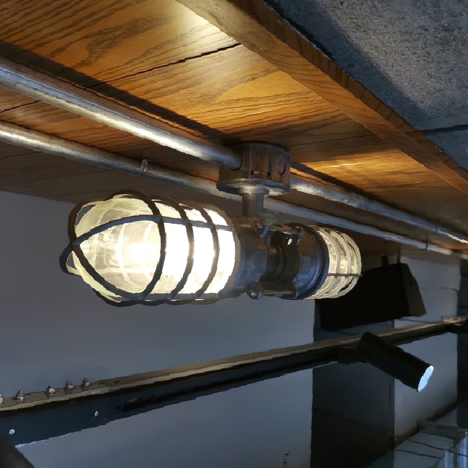 Ozorel Vintage Unique Metal Glass Wall Lamp - Lamp Copper
