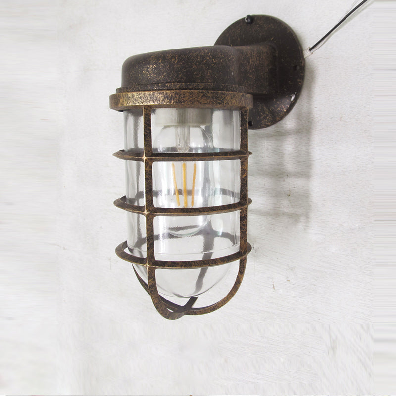 Ozorel Vintage Unique Metal Glass Wall Lamp - Lamp Copper