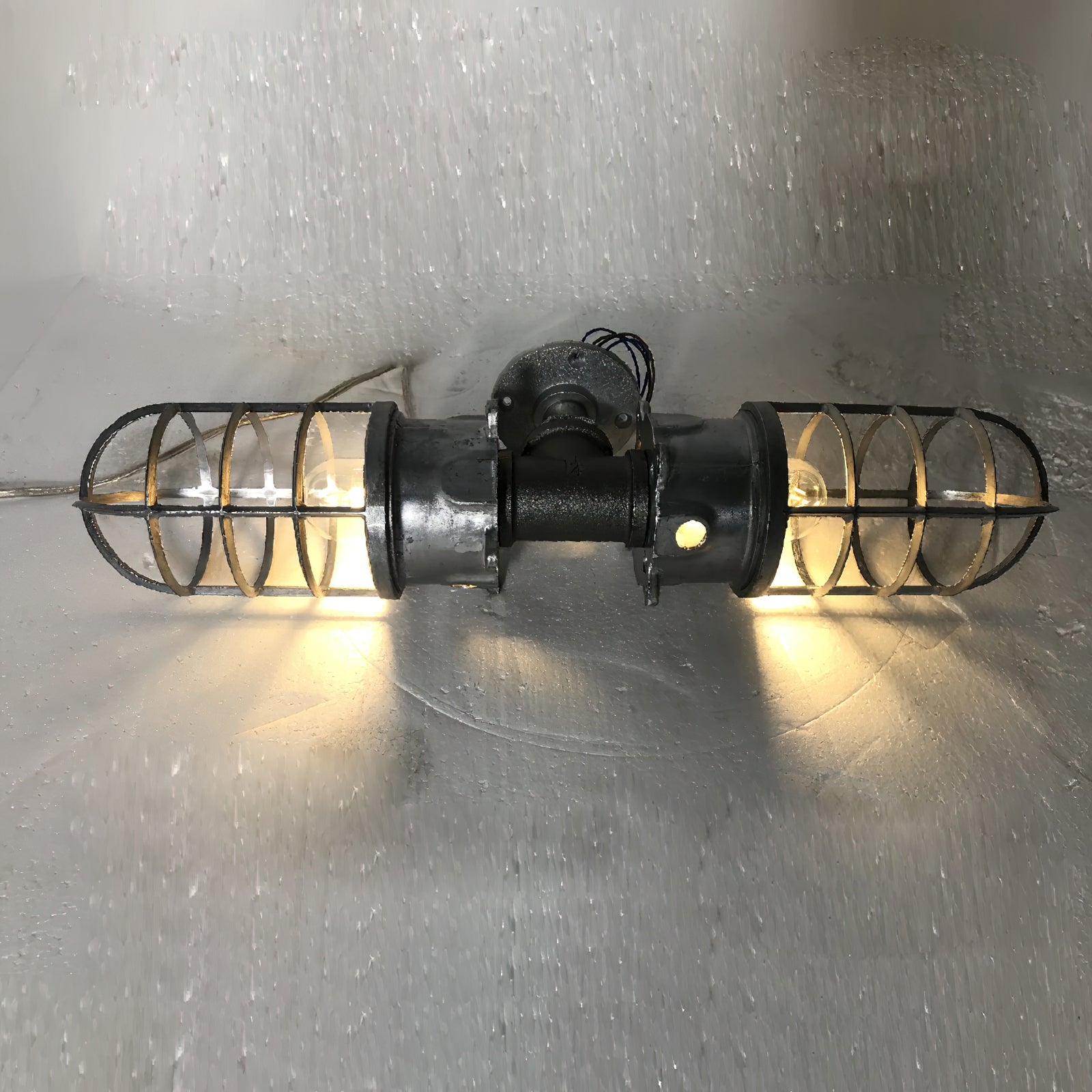 Ozorel Vintage Unique Metal Glass Wall Lamp - Lamp Copper