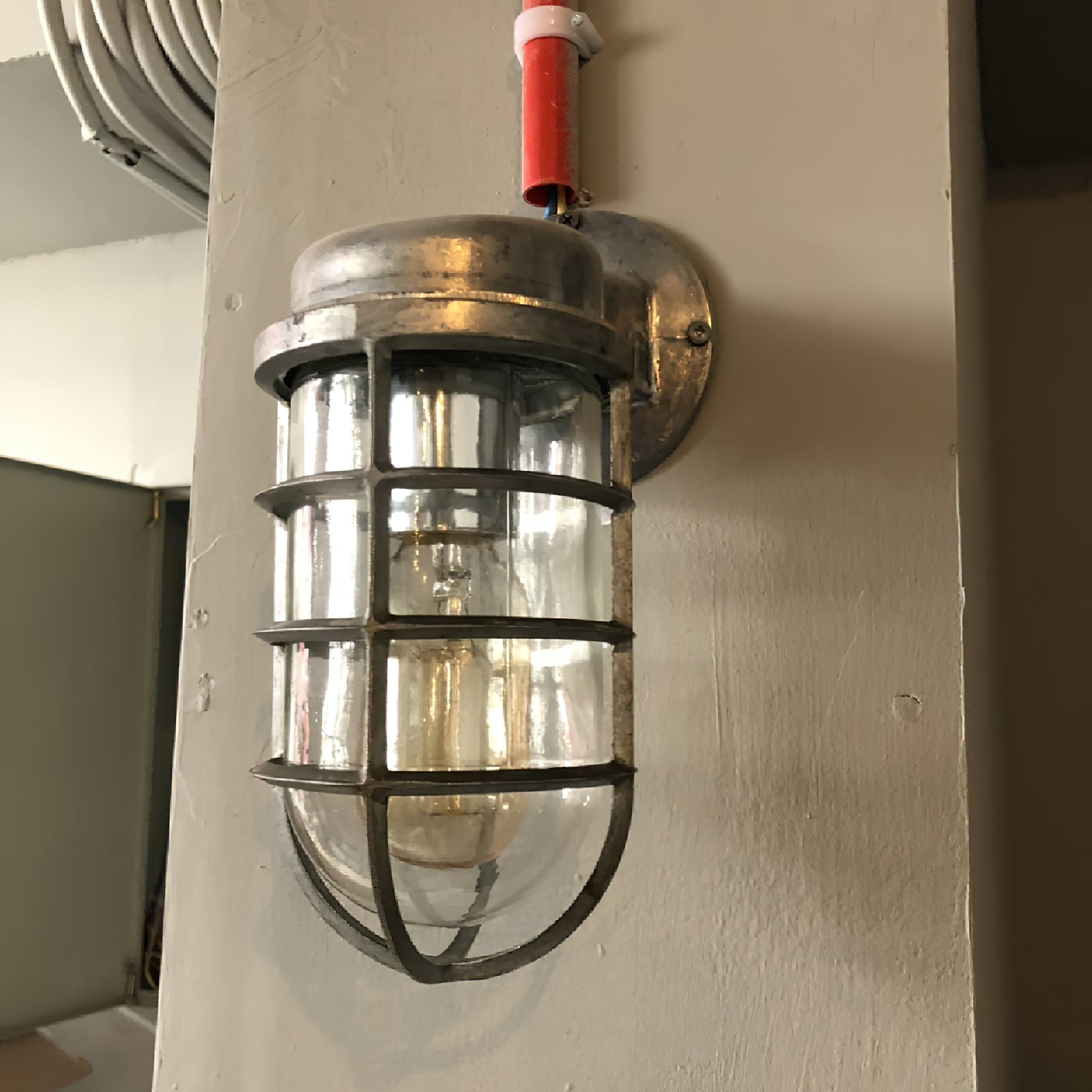 Ozorel Vintage Unique Metal Glass Wall Lamp - Lamp Copper