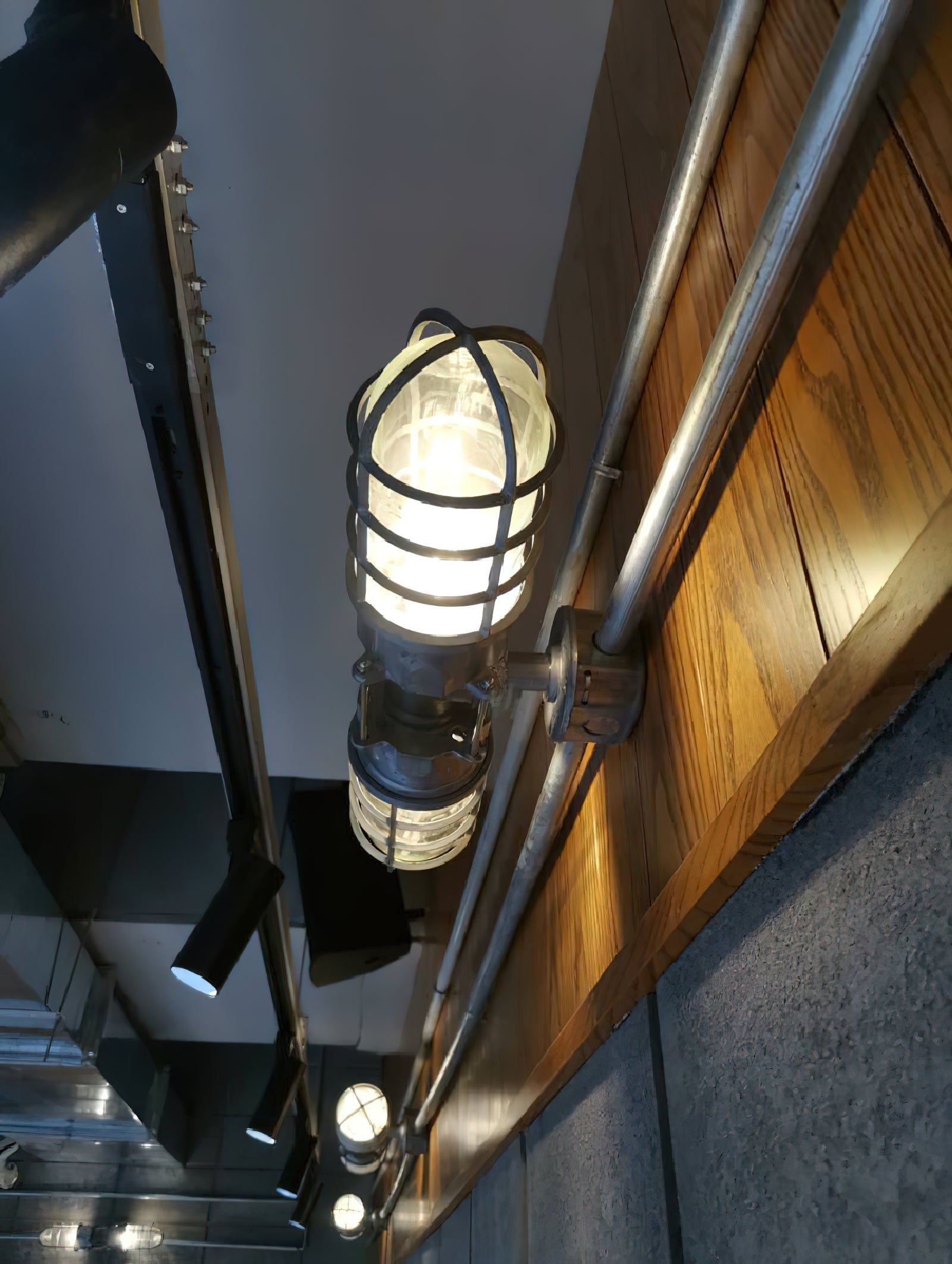Ozorel Vintage Unique Metal Glass Wall Lamp - Lamp Copper