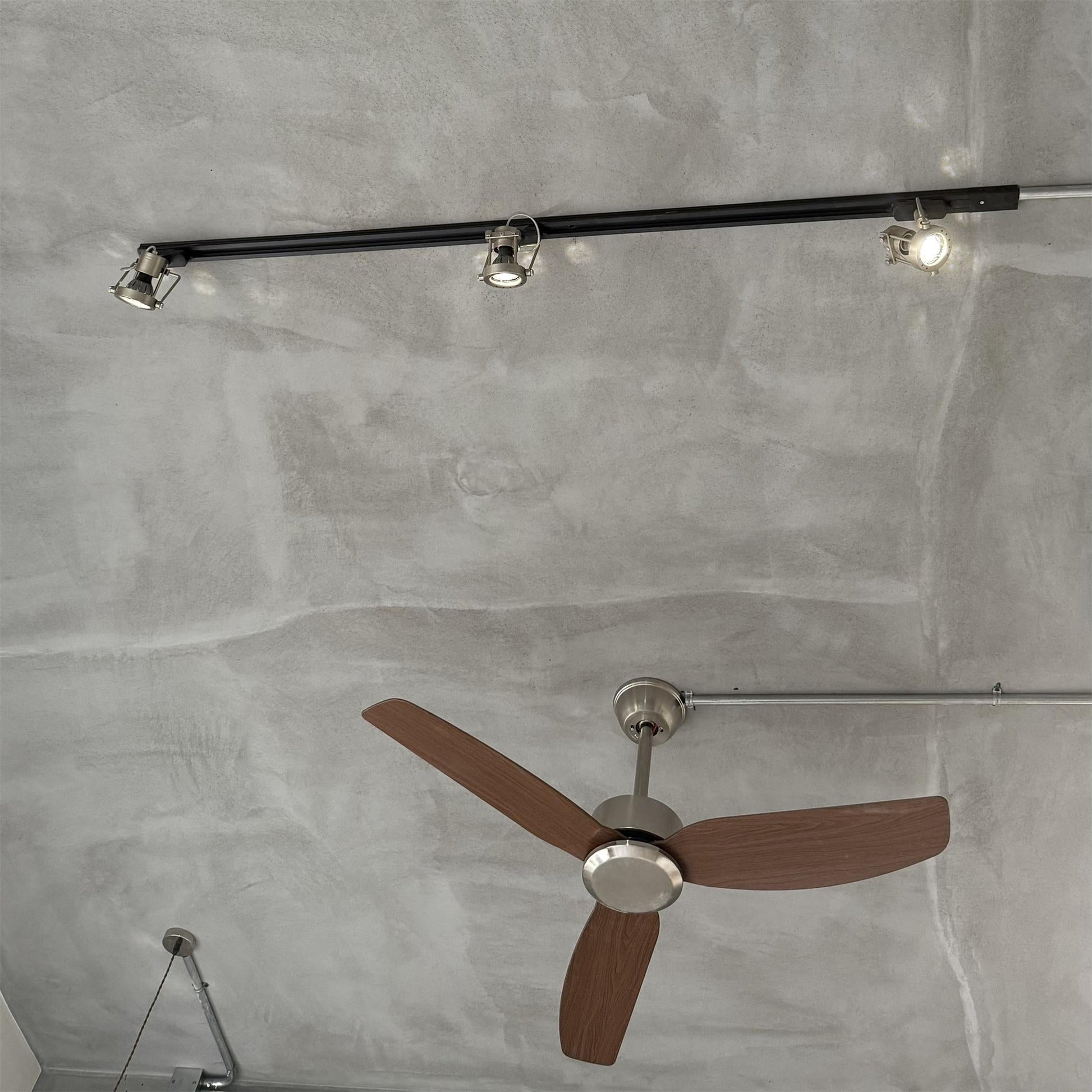 Ivelor Vintage Industrial Metal Glass Track Lights - Lamp Copper