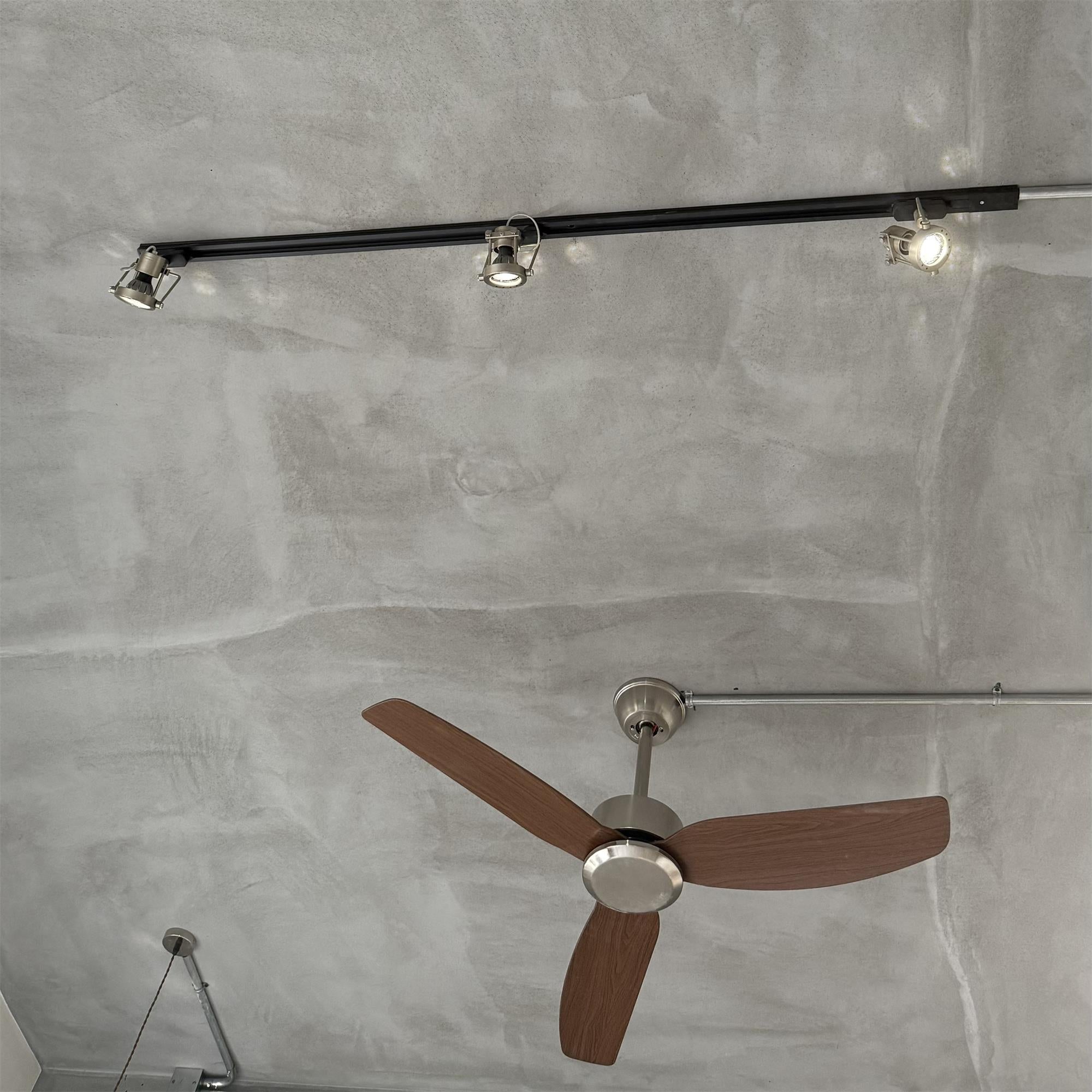 Ivelor Vintage Industrial Metal Glass Track Lights - Lamp Copper