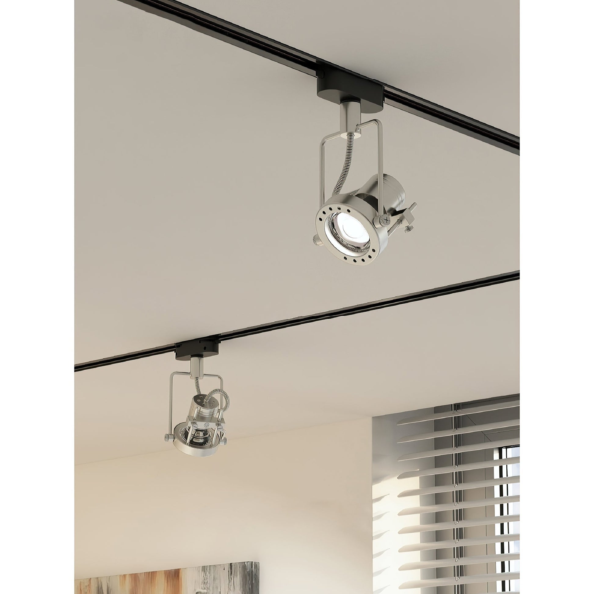 Ivelor Vintage Industrial Metal Glass Track Lights - Lamp Copper