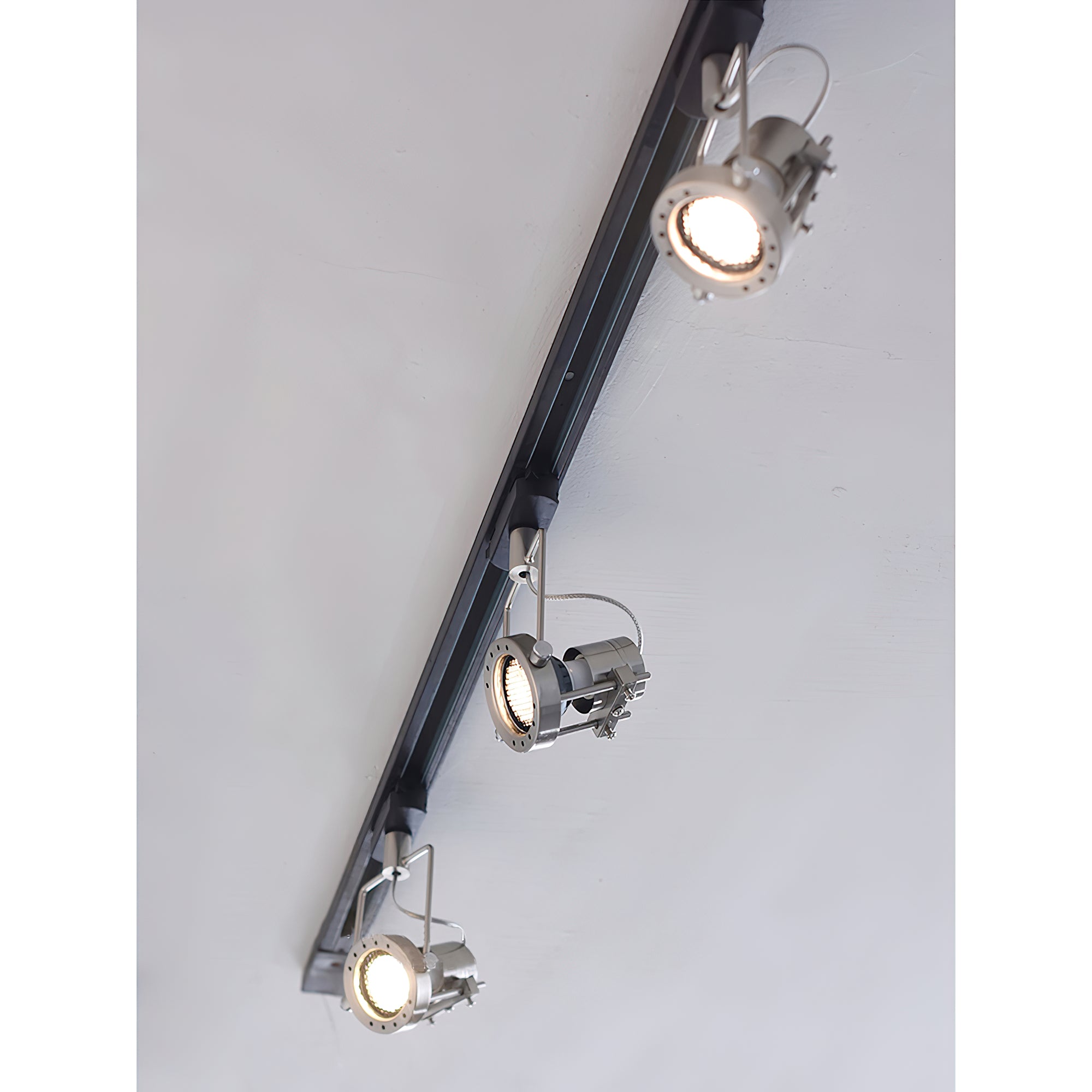 Ivelor Vintage Industrial Metal Glass Track Lights - Lamp Copper
