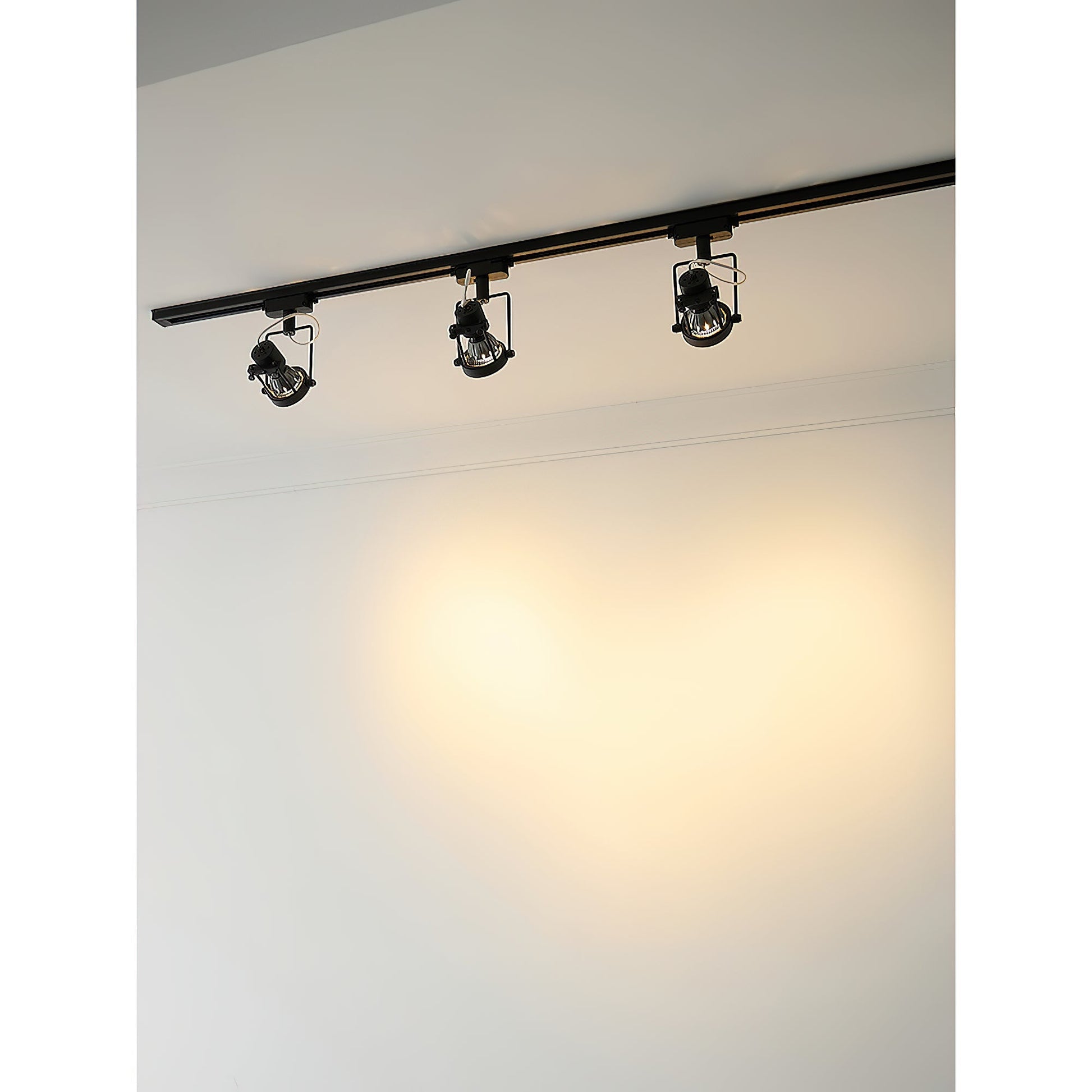 Ivelor Vintage Industrial Metal Glass Track Lights - Lamp Copper