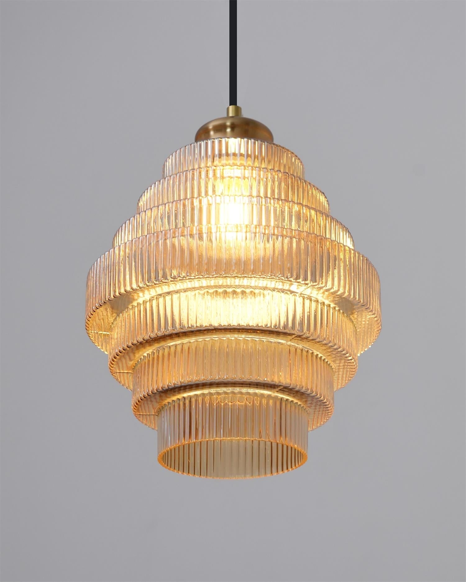 Amara Glass Pendant Lamp - Lamp Copper