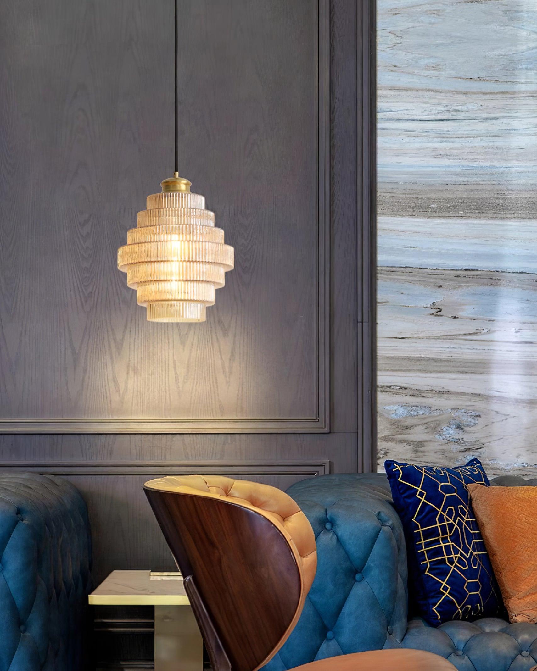 Amara Glass Pendant Lamp - Lamp Copper