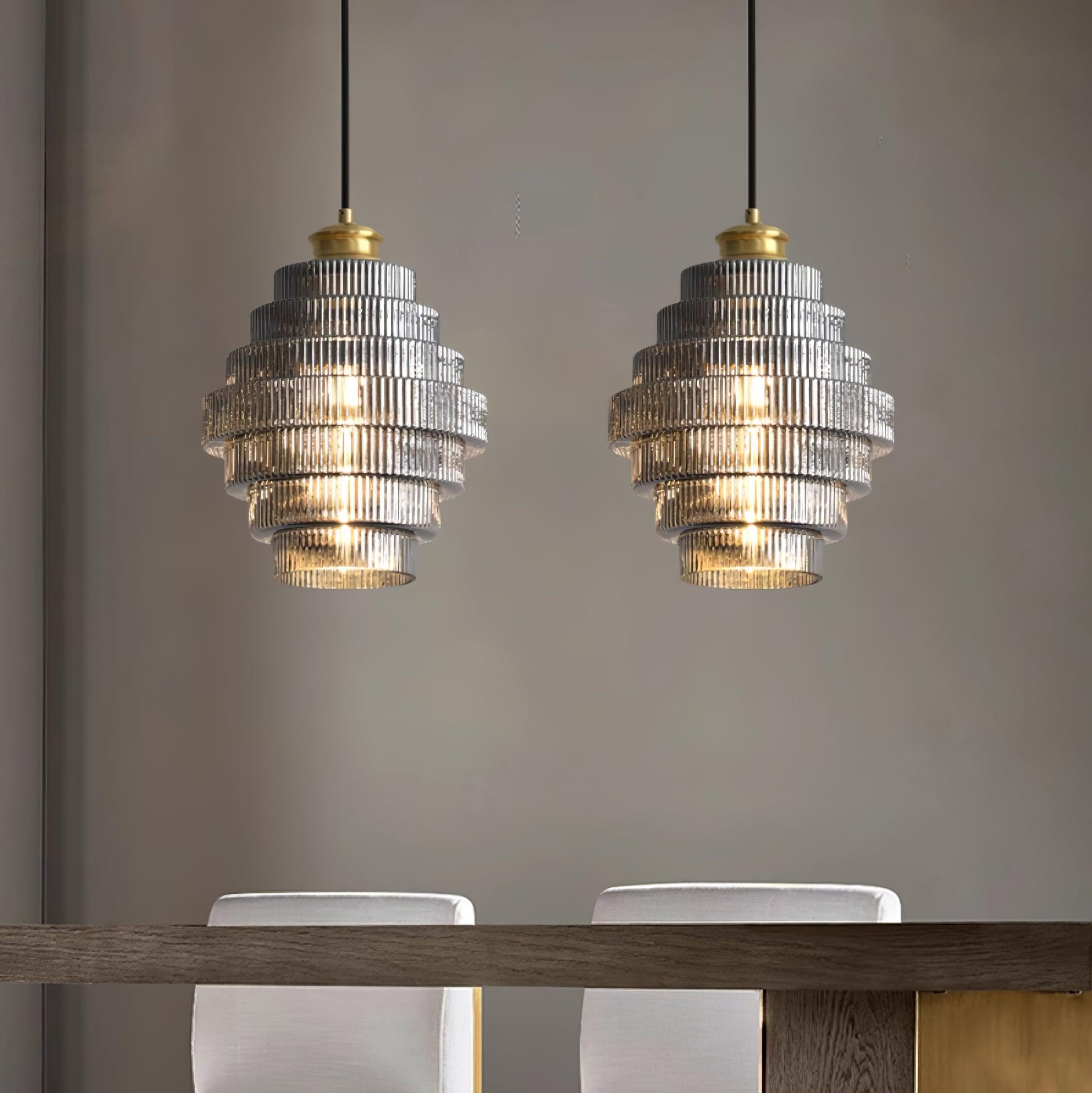 Amara Glass Pendant Lamp - Lamp Copper