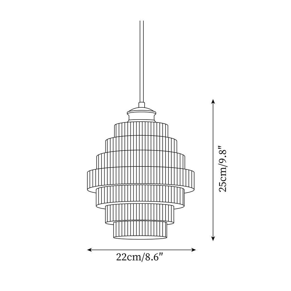 Amara Glass Pendant Lamp - Lamp Copper