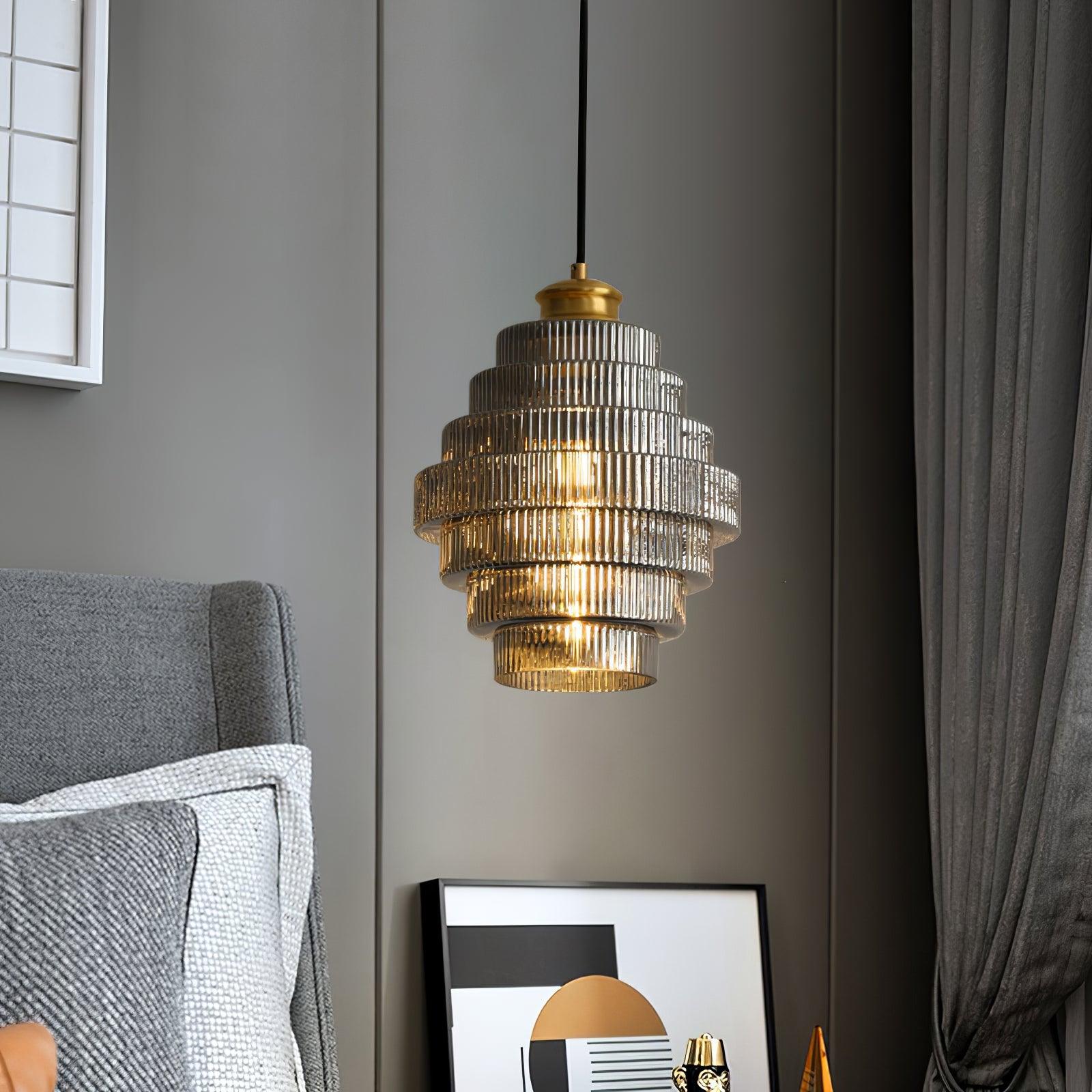 Amara Glass Pendant Lamp - Lamp Copper