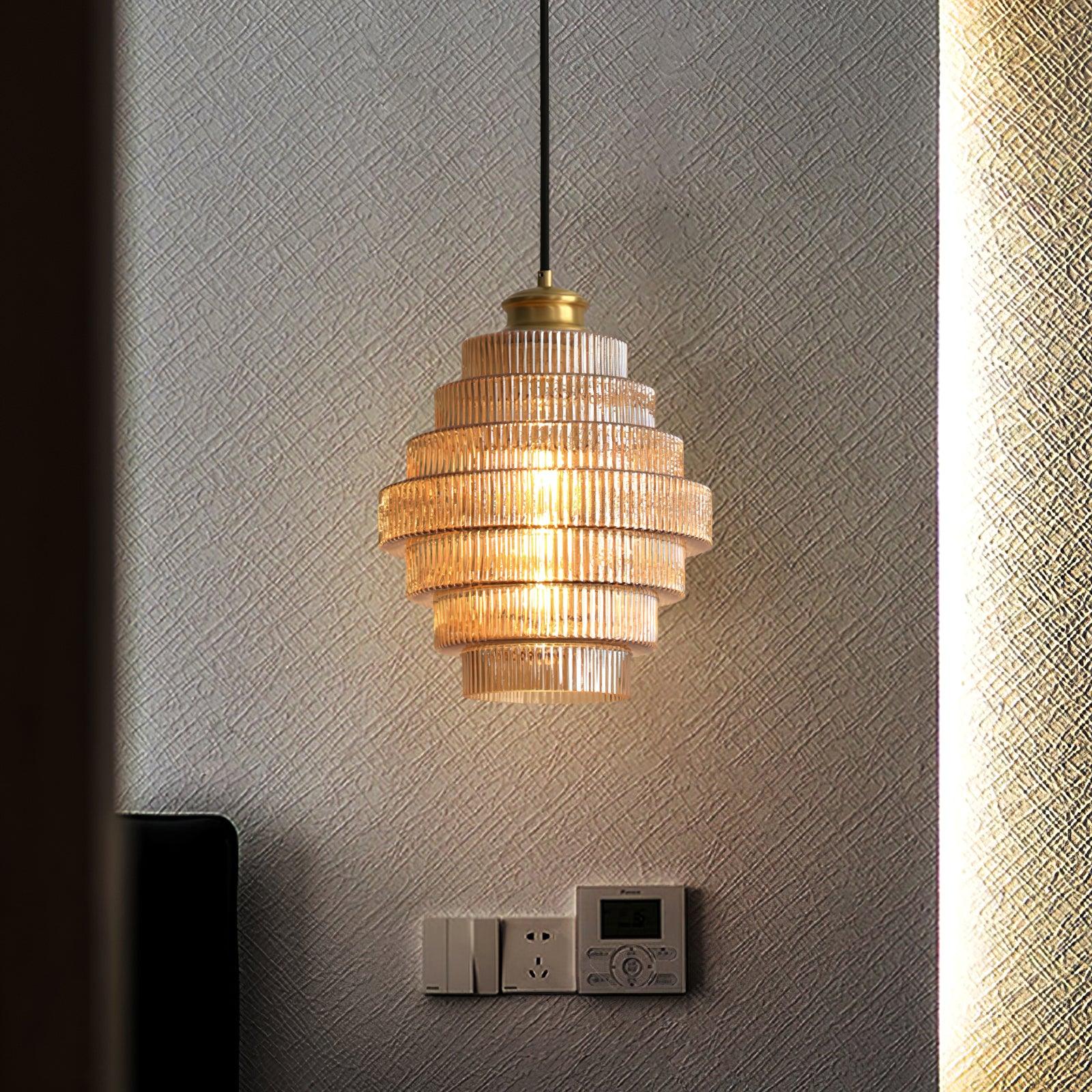 Amara Glass Pendant Lamp - Lamp Copper