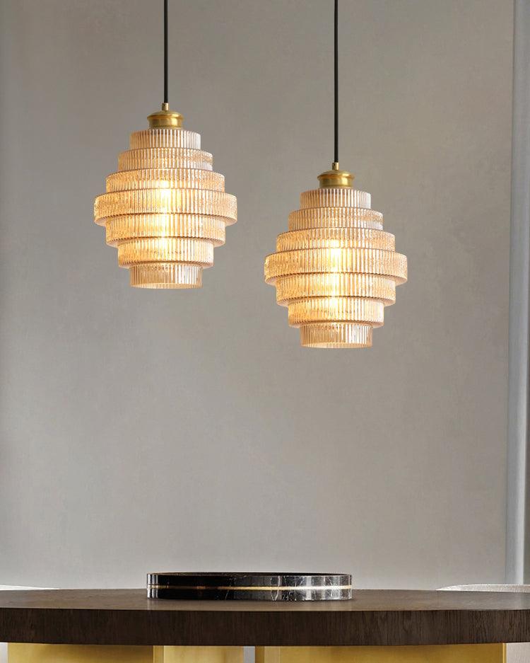 Amara Glass Pendant Lamp - Lamp Copper