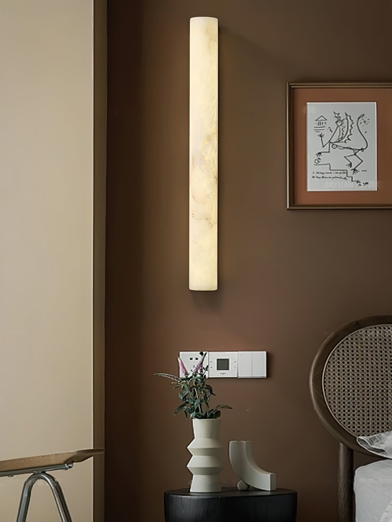 Ulzoror Alabaster Wall Light - Lamp Copper