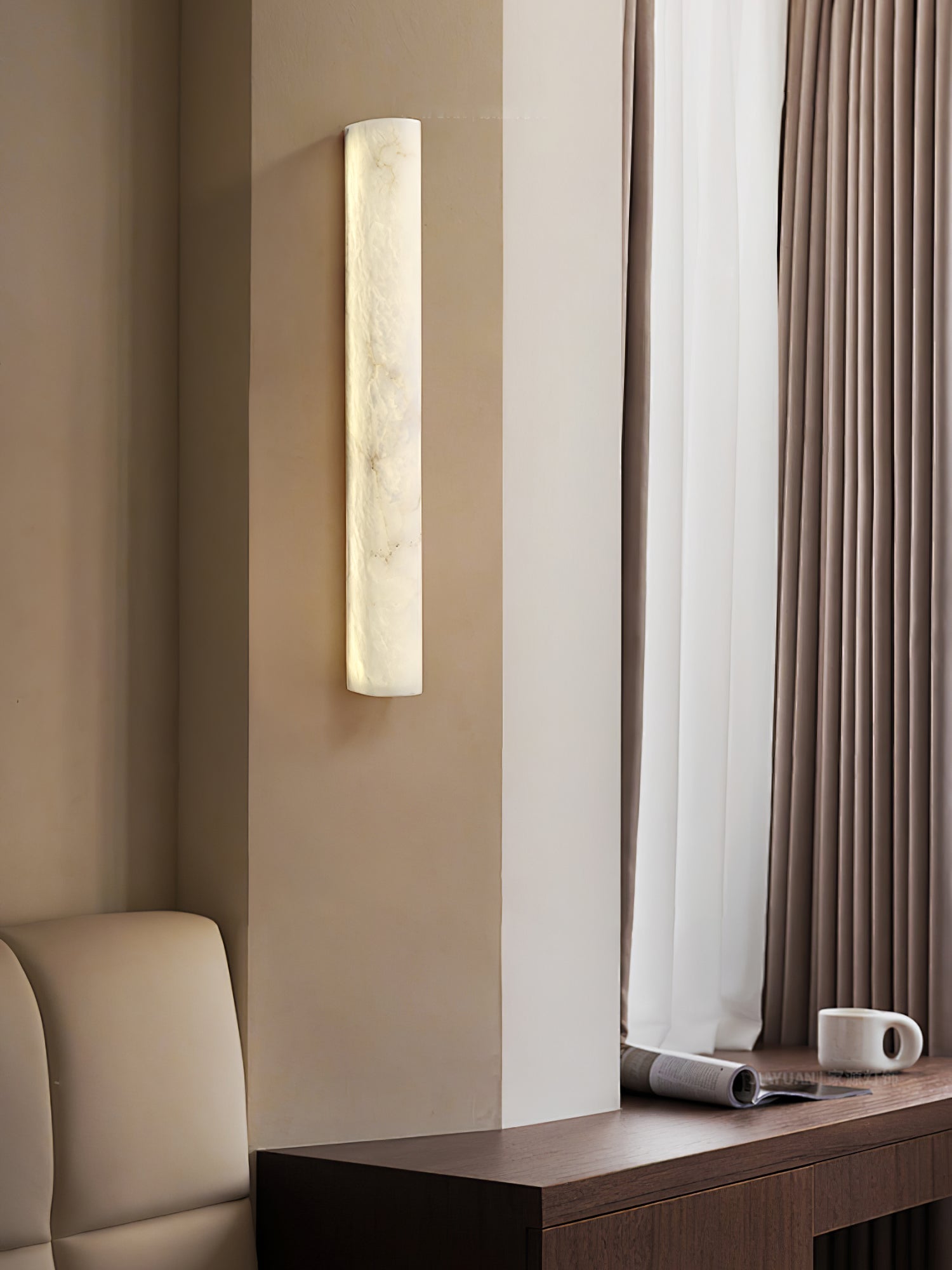 Ulzoror Alabaster Wall Light - Lamp Copper