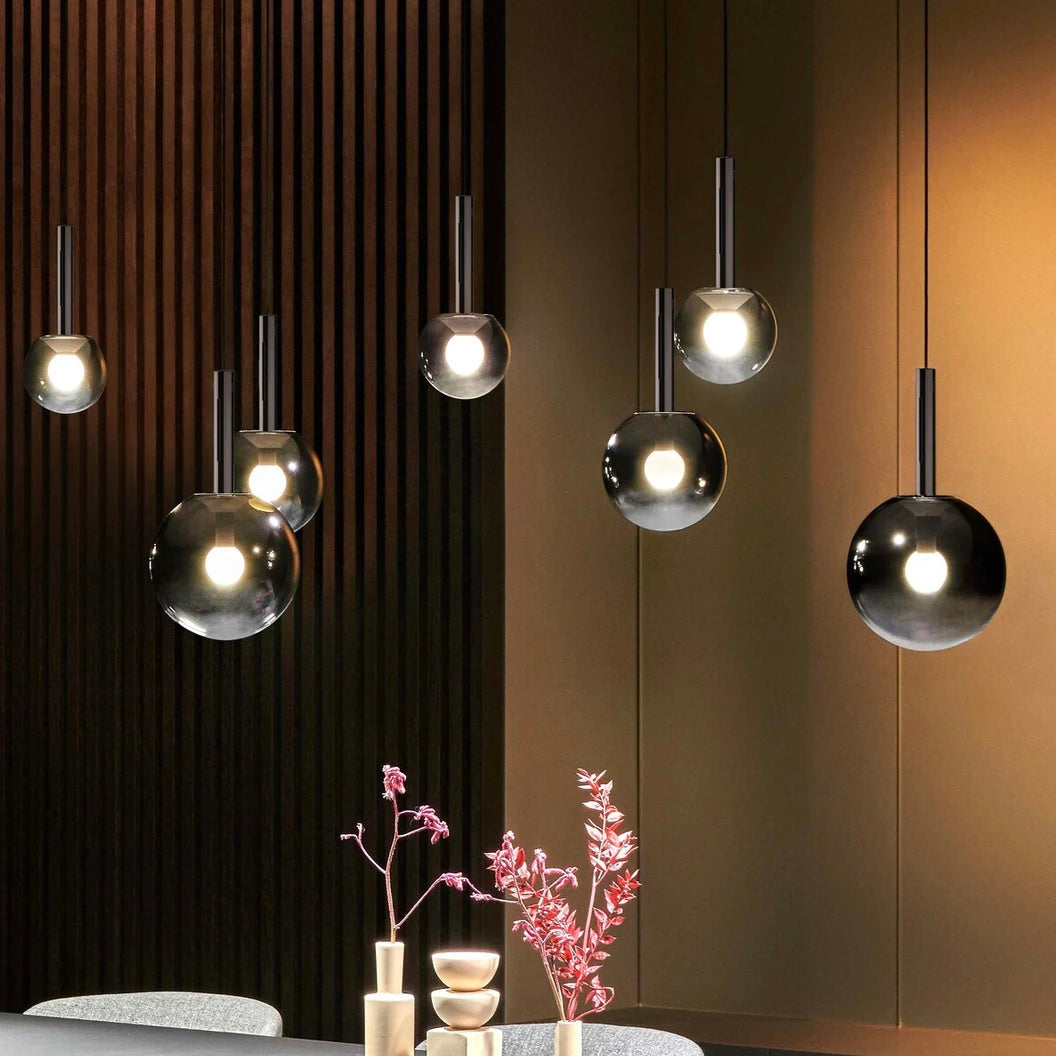 Vetheel Traditional Cloud Metal Glass Pendant Lamp - Lamp Copper