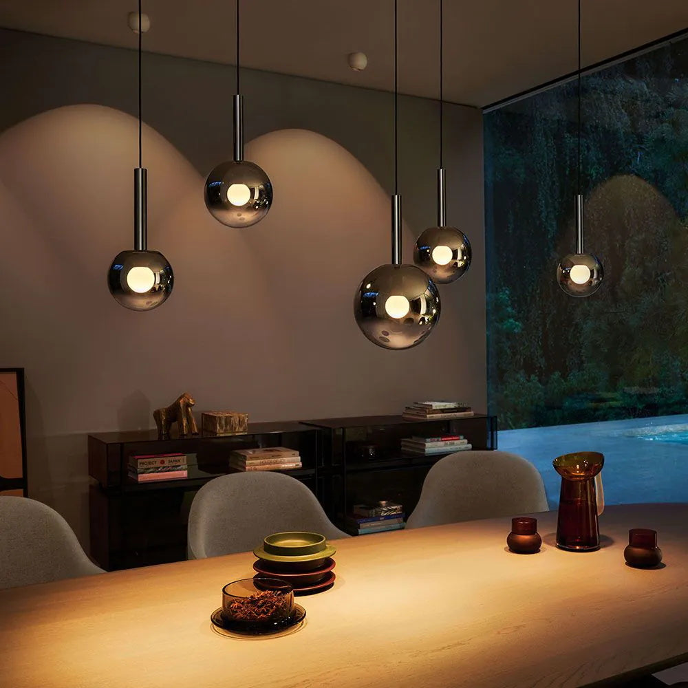 Vetheel Traditional Cloud Metal Glass Pendant Lamp - Lamp Copper