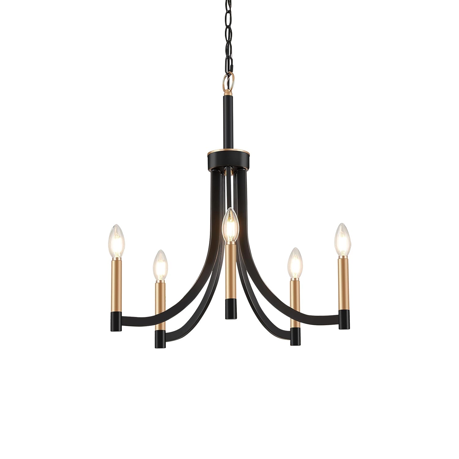 Ceshaora Vintage Industrial Brass Metal Chandelier - Lamp Copper