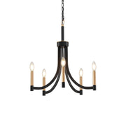 Ceshaora Vintage Industrial Brass Metal Chandelier - Lamp Copper