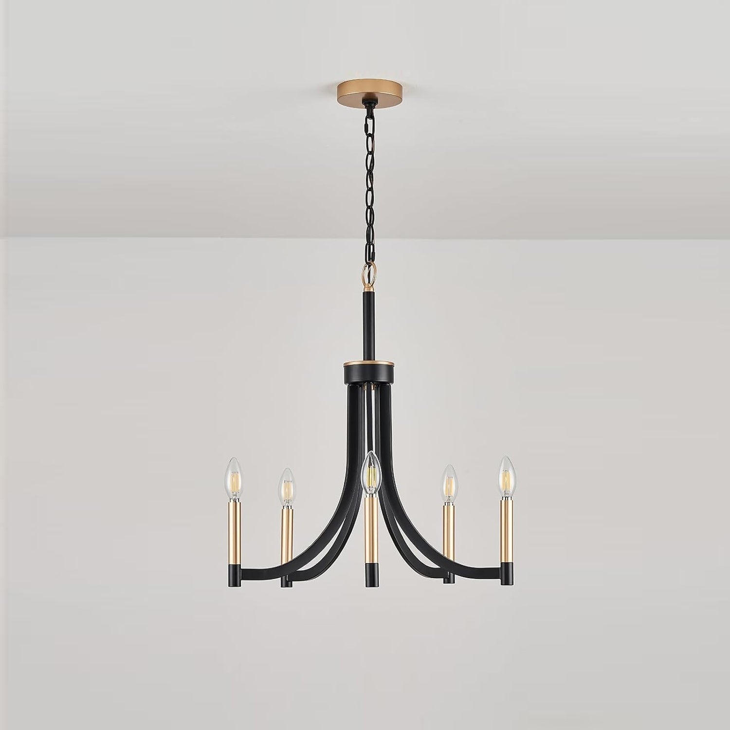 Ceshaora Vintage Industrial Brass Metal Chandelier - Lamp Copper