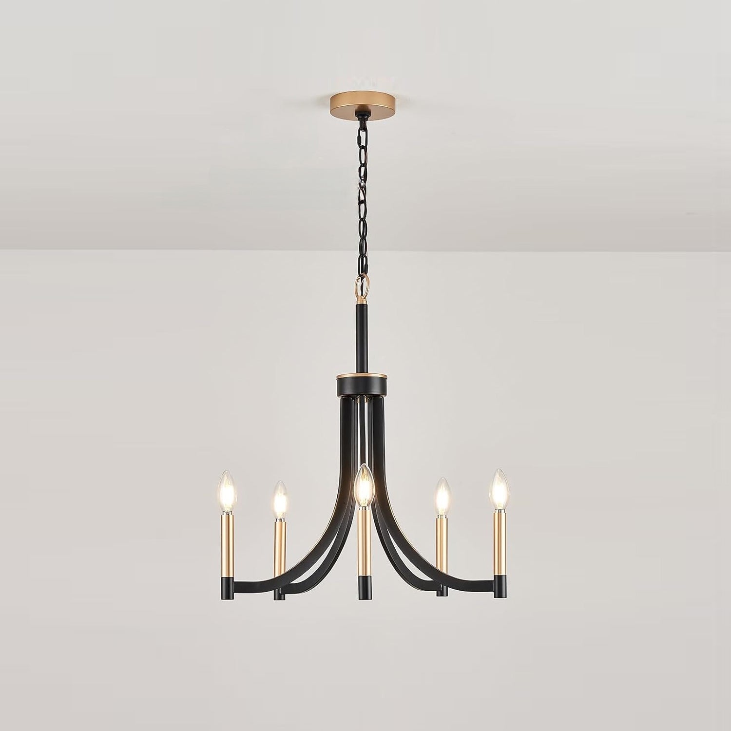 Ceshaora Vintage Industrial Brass Metal Chandelier - Lamp Copper