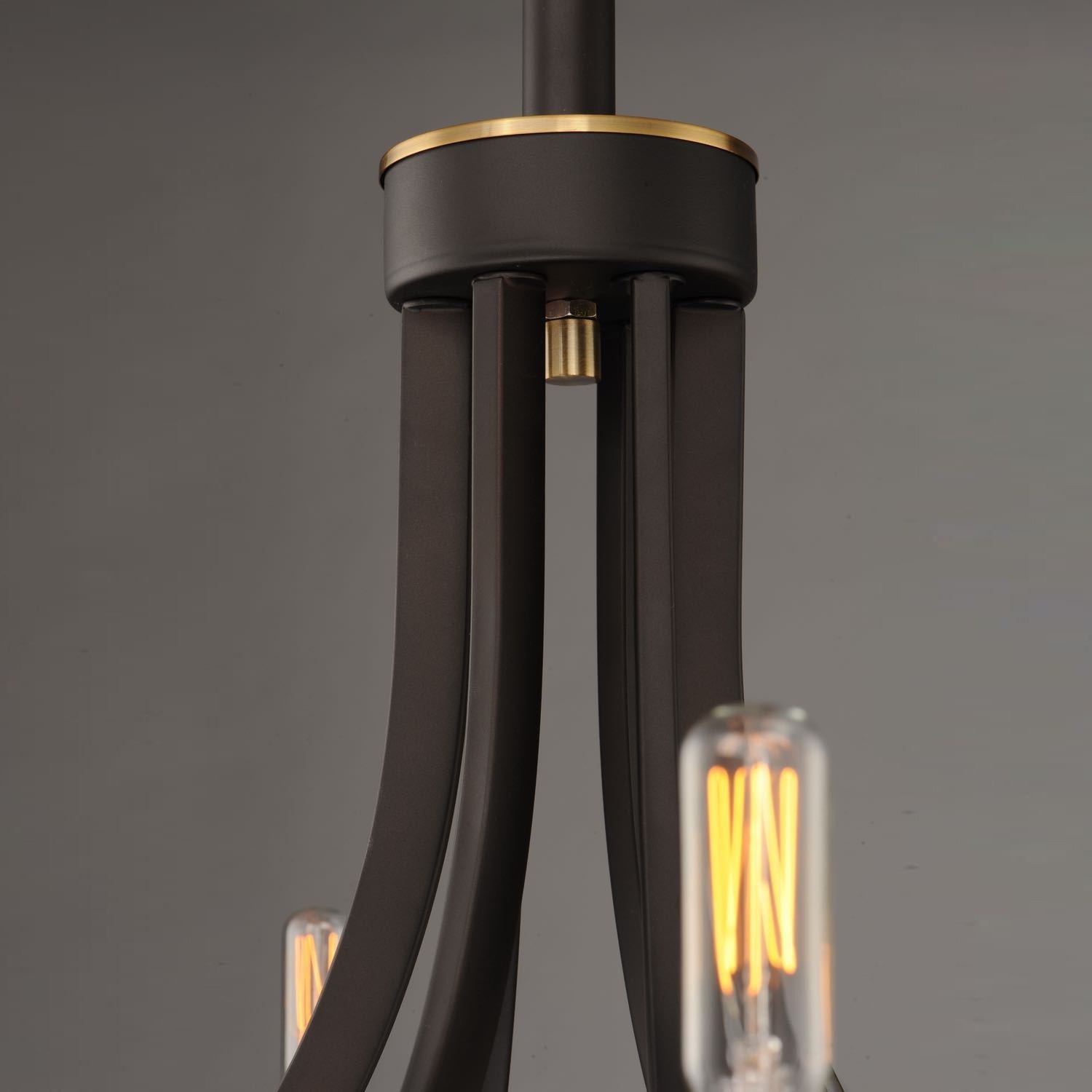 Ceshaora Vintage Industrial Brass Metal Chandelier - Lamp Copper