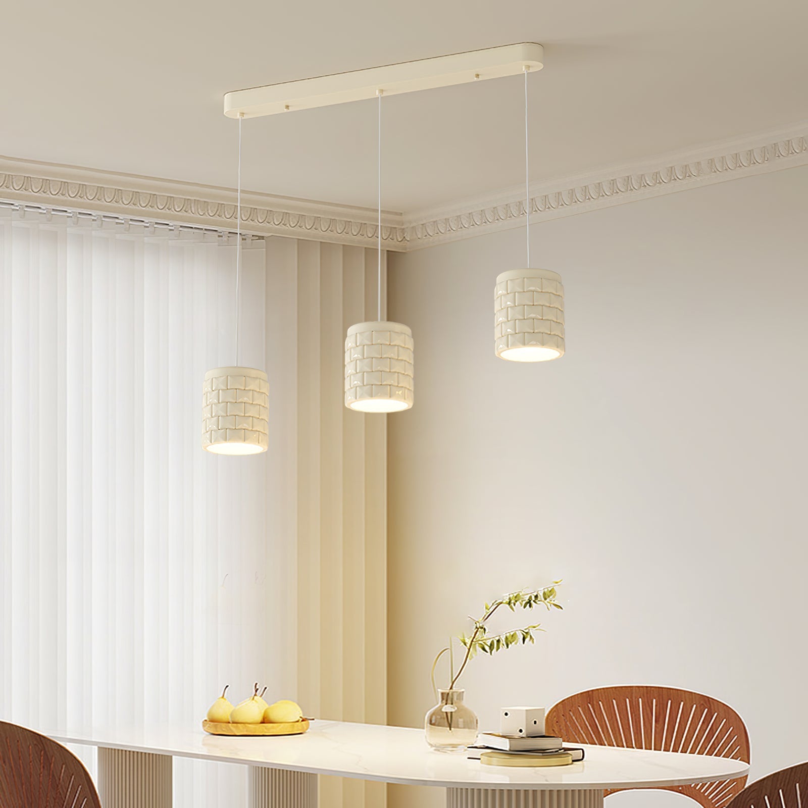 Vadoror Modern Minimalist Girl Resin Metal Pendant Lamp - Lamp Copper
