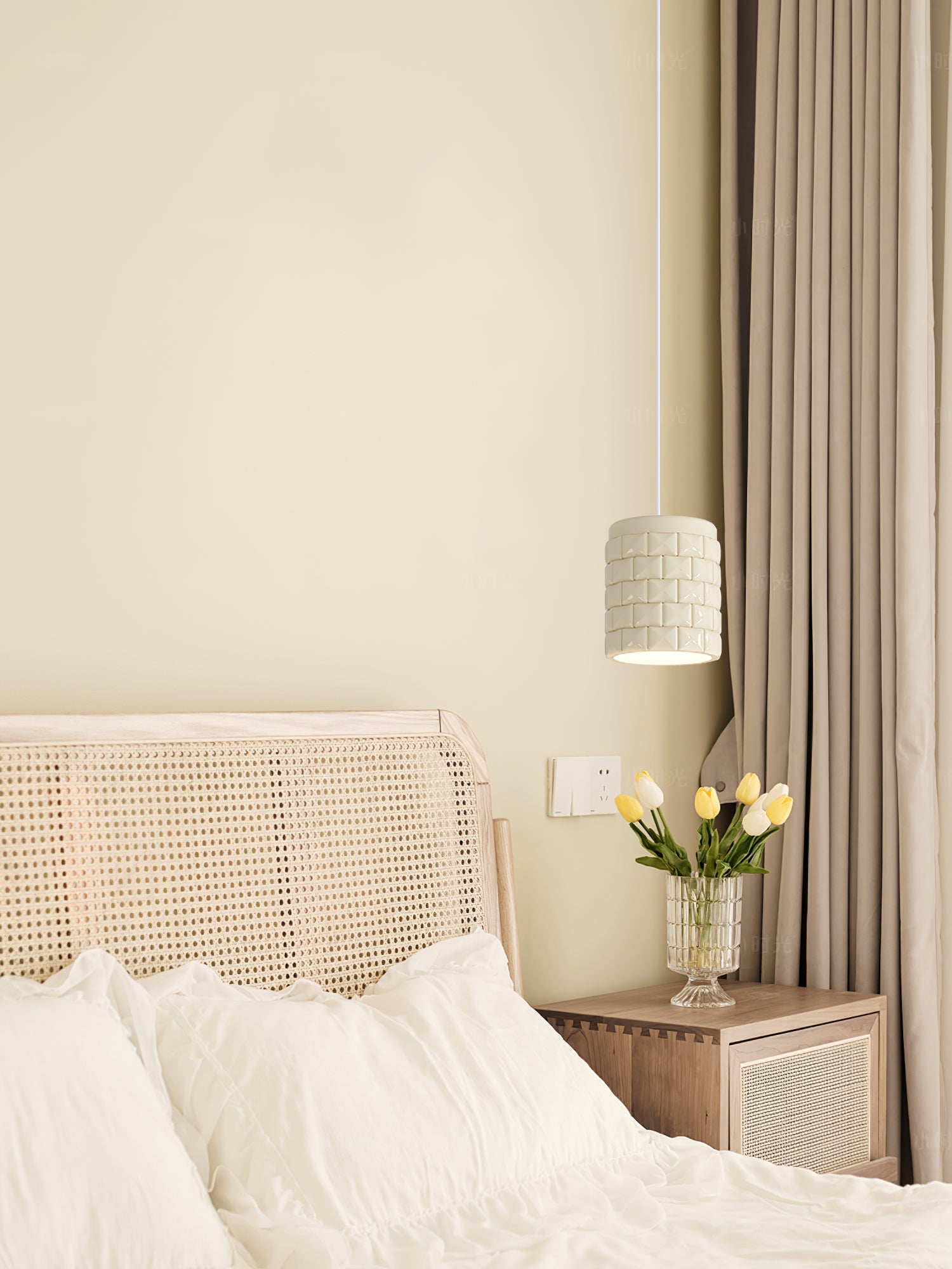 Vadoror Modern Minimalist Girl Resin Metal Pendant Lamp - Lamp Copper