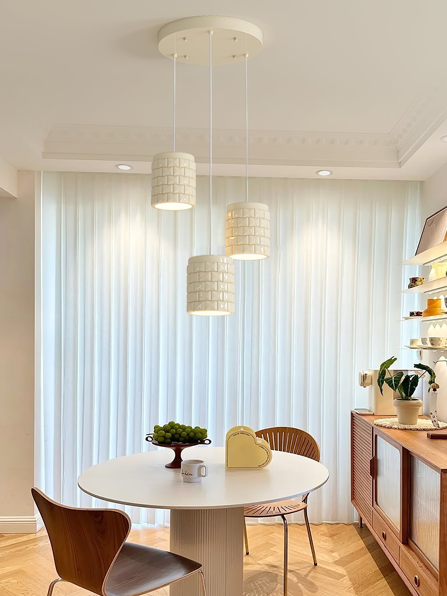Vadoror Modern Minimalist Girl Resin Metal Pendant Lamp - Lamp Copper