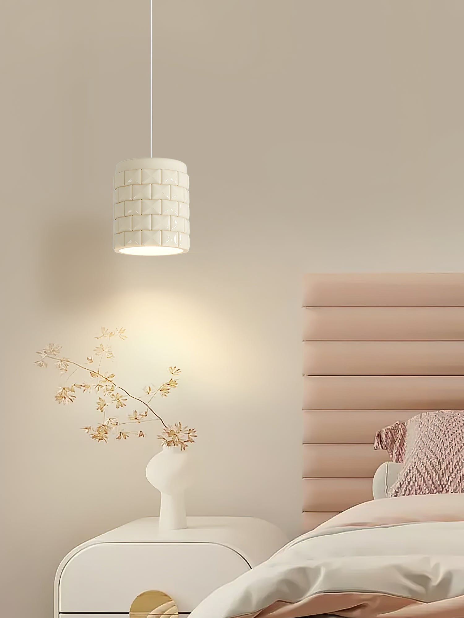 Vadoror Modern Minimalist Girl Resin Metal Pendant Lamp - Lamp Copper