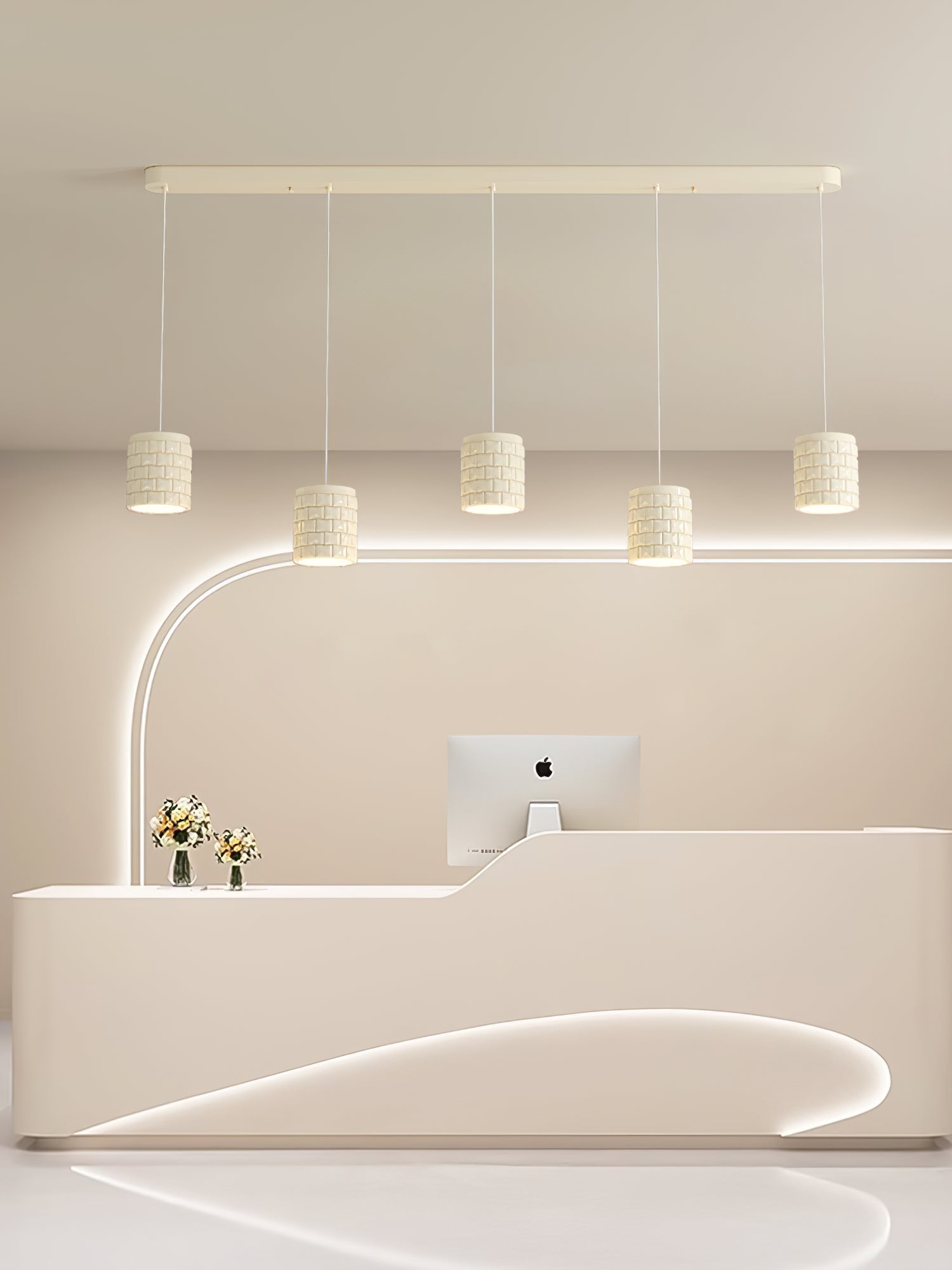 Vadoror Modern Minimalist Girl Resin Metal Pendant Lamp - Lamp Copper
