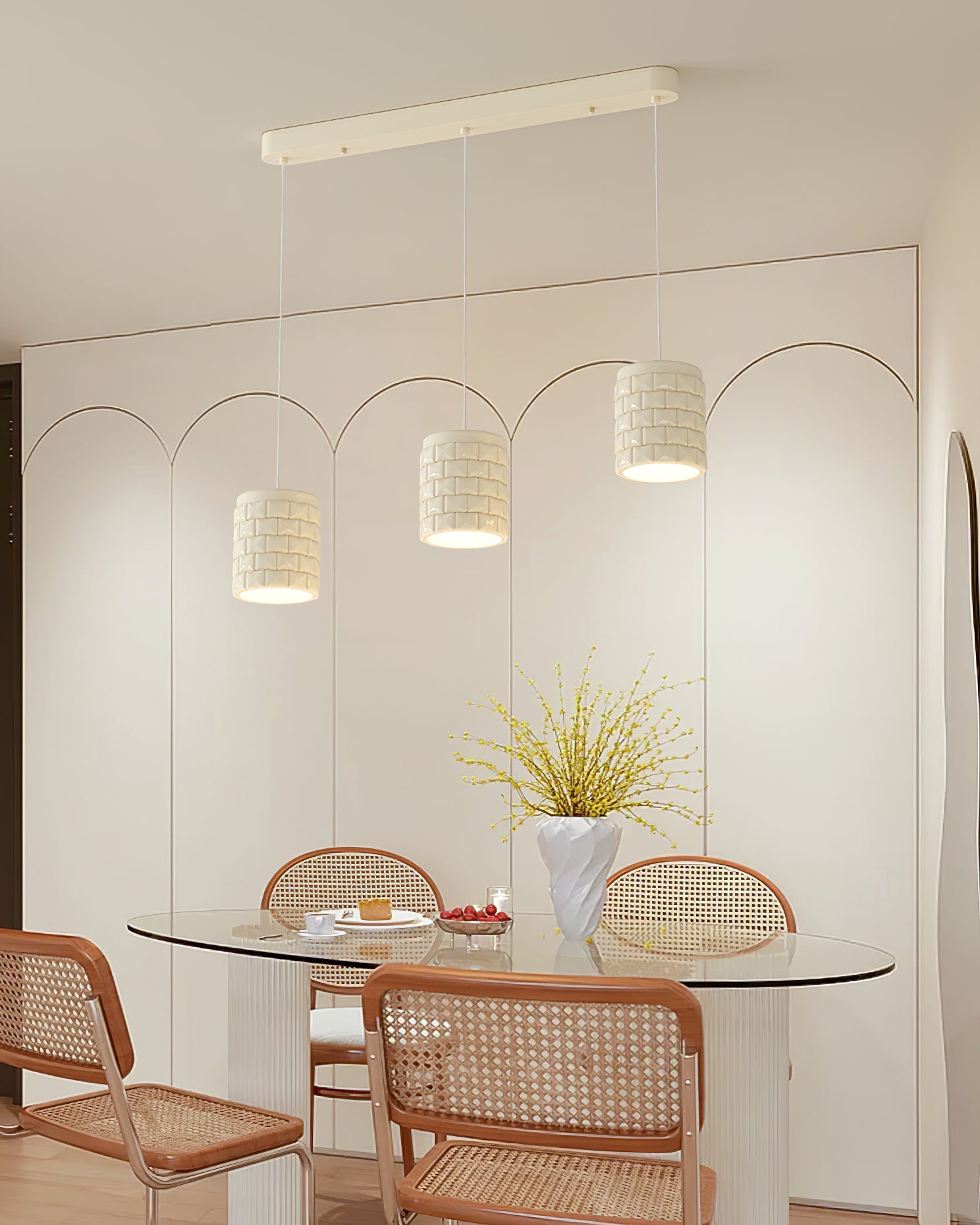 Vadoror Modern Minimalist Girl Resin Metal Pendant Lamp - Lamp Copper