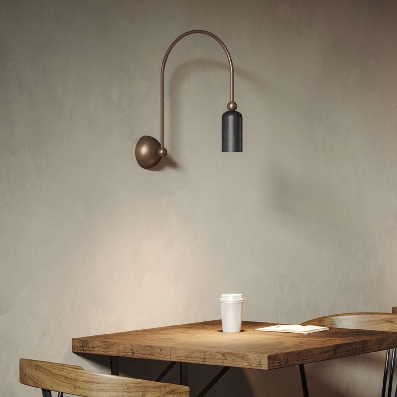Civarion Modern Minimalist Metal Wall Lamp - Lamp Copper