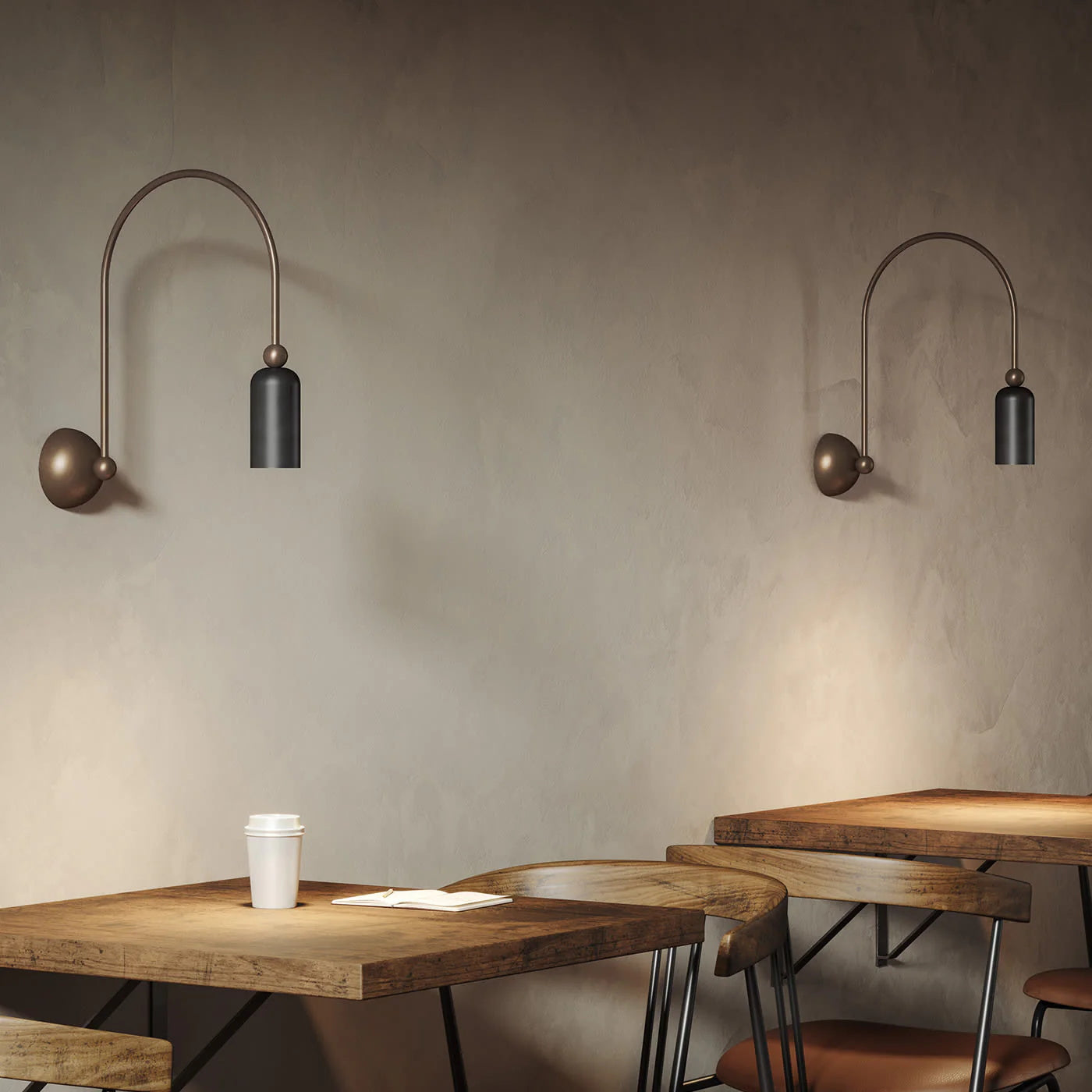 Civarion Modern Minimalist Metal Wall Lamp - Lamp Copper