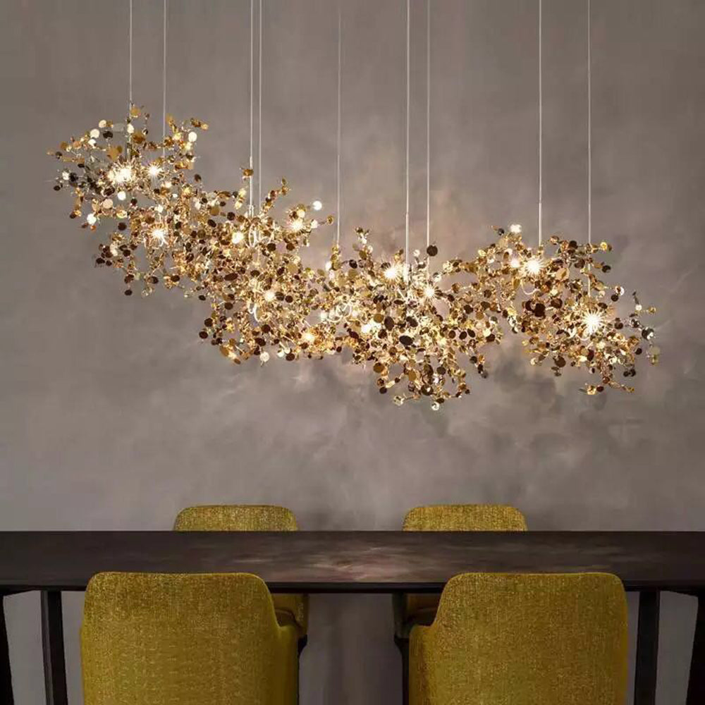Olivia Artsy Classy Cluster Fireworks Pendant Light, Stainless steel - Lamp Copper