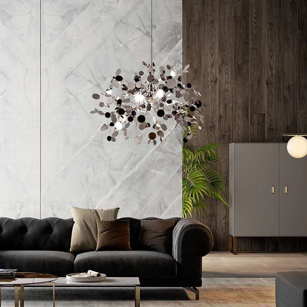 Olivia Artsy Classy Cluster Fireworks Pendant Light, Stainless steel - Lamp Copper