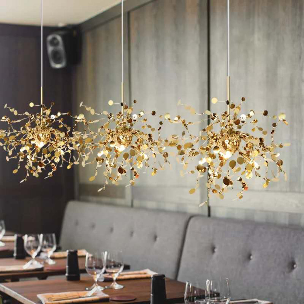 Olivia Artsy Classy Cluster Fireworks Pendant Light, Stainless steel - Lamp Copper