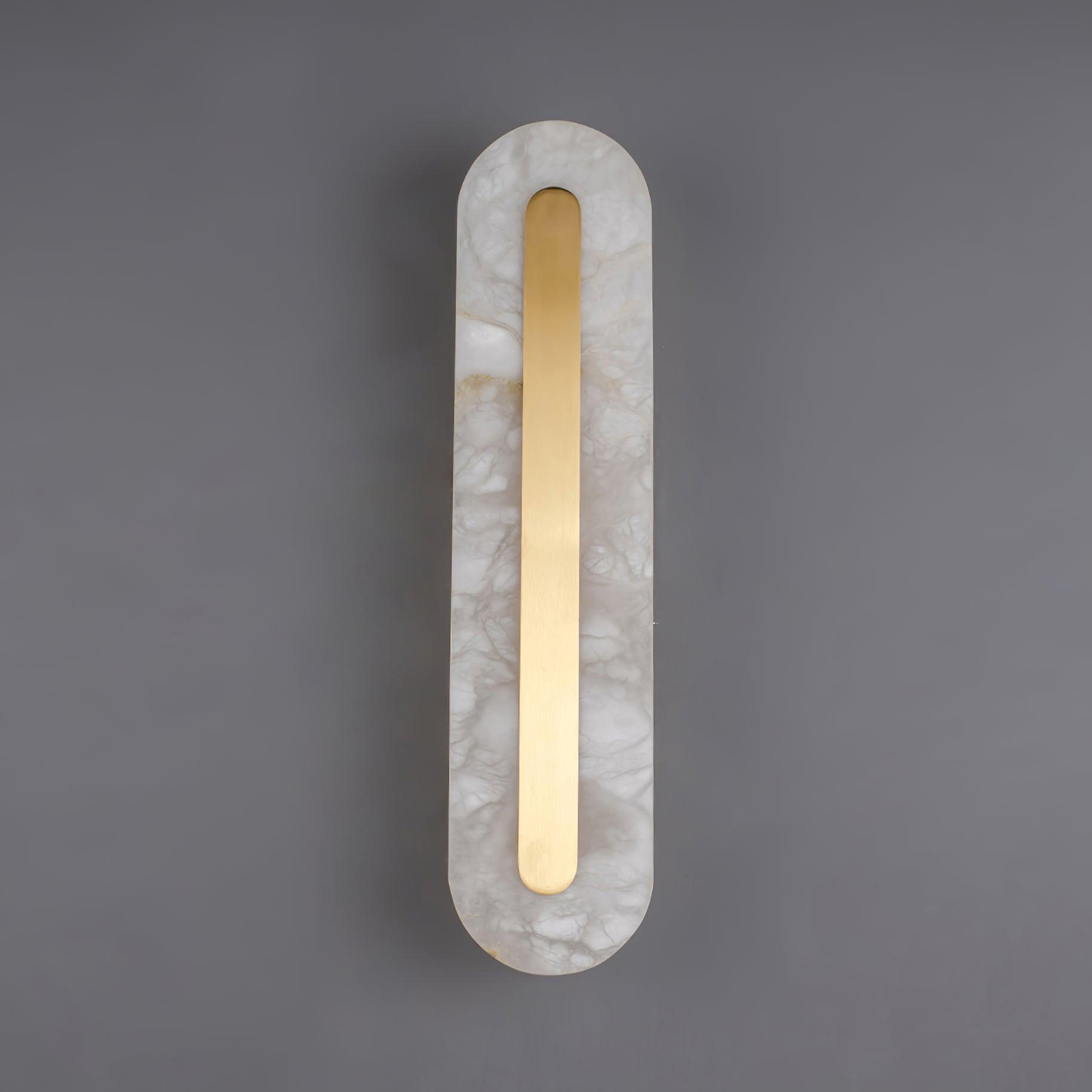 Hurn Alabaster Rounded Wall Lamp - Lamp Copper