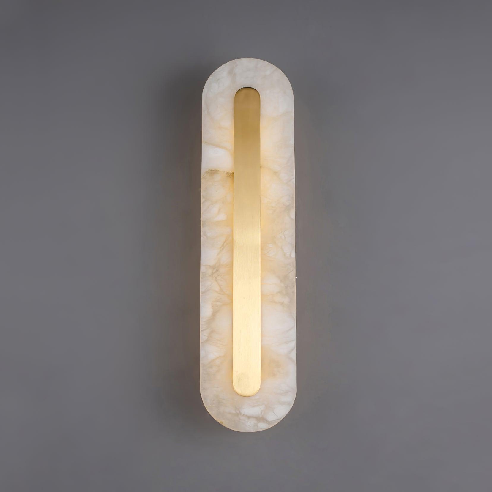 Hurn Alabaster Rounded Wall Lamp - Lamp Copper