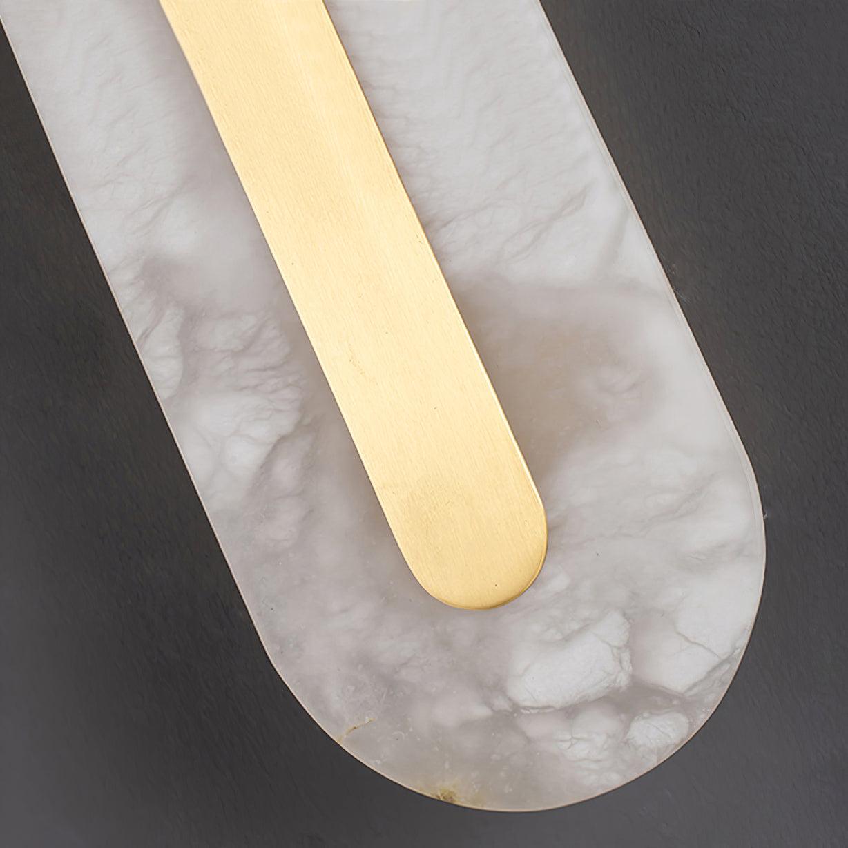 Hurn Alabaster Rounded Wall Lamp - Lamp Copper