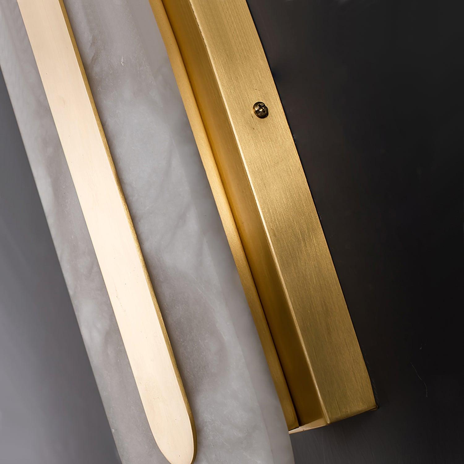 Hurn Alabaster Rounded Wall Lamp - Lamp Copper
